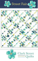 Street Fair Quilt Pattern CSQ 109 by Clark Street Quilts 72.5" x 72.5" Printed Pattern Only