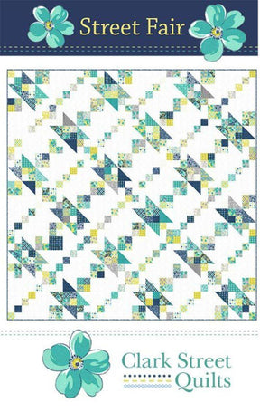 Street Fair Quilt Pattern CSQ 109 by Clark Street Quilts 72.5" x 72.5" Printed Pattern Only
