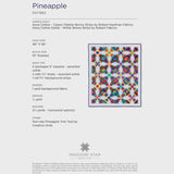 Pineapple Quilt Pattern PAT1683 by Missouri Star - size 46" x 56" Printed Pattern Only