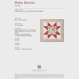 Baby Blocks Quilt Pattern PAT1621 by Missouri Star - size 42" x 42" Printed Pattern Only
