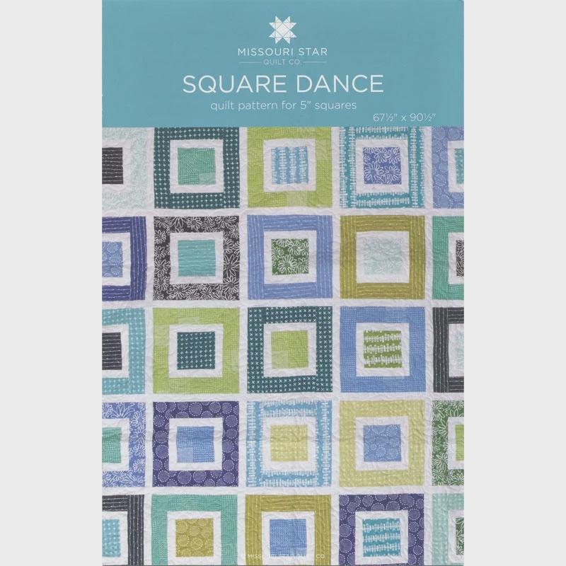 Square Dance Quilt Pattern PAT1215 by Missouri Star - size 67.5" x 90.5" Printed Pattern Only