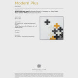 Modern Plus Quilt Pattern PAT1537 by Missouri Star - size 67" x 70" Printed Pattern Only