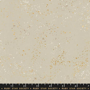Speckled Metallic Natural Yardage RS5027 18M by Rashida Coleman-Hale for Ruby Star Society Sold in 1/2 yard increments cut continuously