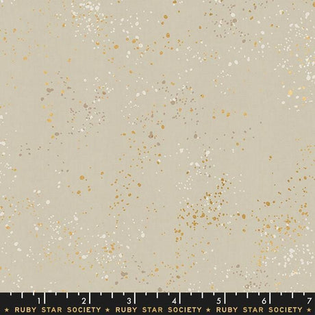 Speckled Metallic Natural Yardage RS5027 18M by Rashida Coleman-Hale for Ruby Star Society Sold in 1/2 yard increments cut continuously