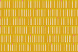a repeating pattern of yellow and white vertical lines, creating a visually striking and symmetrical design.