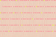 a repeating pattern of pink and white matchsticks arranged in rows and columns, with a single yellow matchstick standing out among the pink ones.