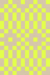 The image is a repeating pattern of yellow squares and beige squares, creating a visually striking and geometric design.