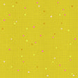The image is a vibrant yellow grid pattern with various colorful shapes and symbols scattered throughout, creating a visually striking and abstract composition.