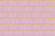 a repeating pattern of yellow and white matchsticks arranged in a grid-like fashion against a pink background.