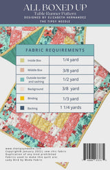 All Boxed Up Table Tablerunner Pattern by Tipsy Needle TTN-102