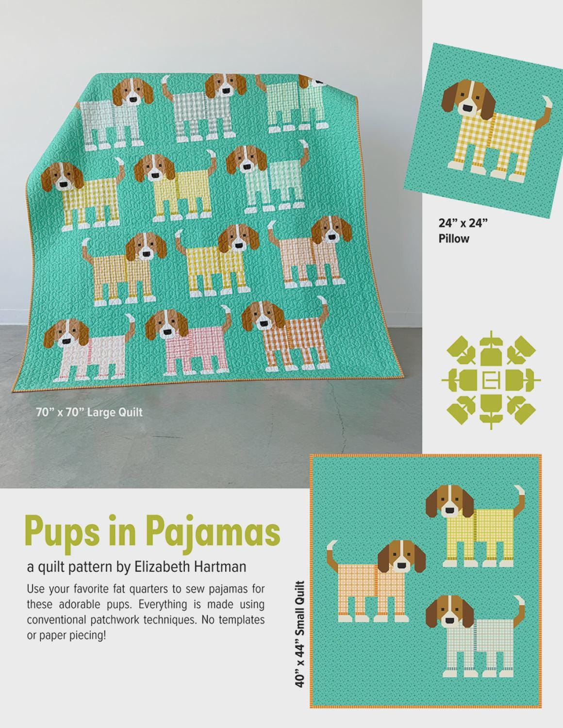 Pups in Pajamas by Elizabeth Hartman EH-092