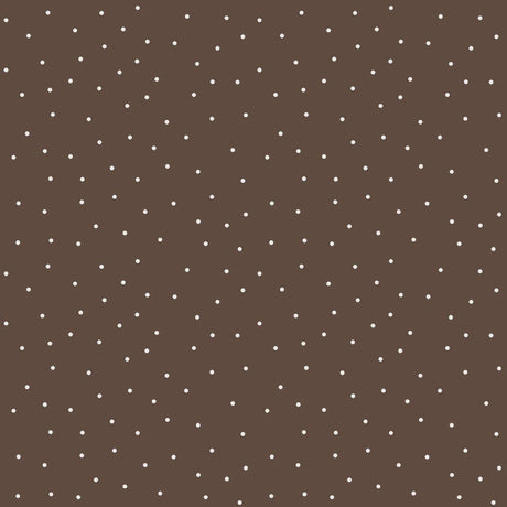 Kimberbell Basics Tiny Dots Brown/White Yardage MAS8210-A by Maywood Studios sold in 1/2 yard increments