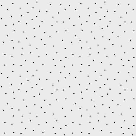 Kimberbell Basics Tiny Dots White/Black Yardage MAS8210-W by Maywood Studios sold in 1/2 yard increments