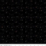 Riley Blake Sparkler Black Yardage by Melissa Mortenson for Riley Blake Designs SC650-BLACK Sold in 1/2 yard increments