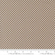a close-up view of a fabric with a brown and white checkered pattern. The fabric appears to be made of a material with a grid-like texture, which creates a visually appealing and textured appearance.