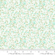 Lighthearted Meadow Cream Aqua 55297 21 Sold by 1/2 yard increments cut contiguously