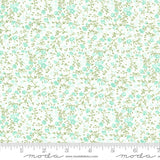 Lighthearted Meadow Cream Aqua 55297 21 Sold by 1/2 yard increments cut contiguously