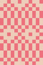 The image is a repeating pattern of pink and beige squares, creating a visually striking and symmetrical design.