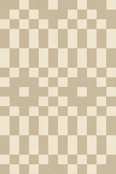 The image is a repeating pattern of squares in various shades of beige and white, creating a visually appealing and symmetrical design.