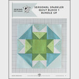Seasonal Sparkler Printed Quilt Pattern by Melissa Mortenson of Polka Dot Chair finished size is 72" x 72"