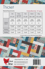 Thicket Quilt Pattern, Paper Pattern only CCS232 by Allison Harris for Cluck Cluck Sew
