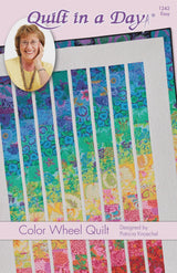 Color Wheel Quilt Pattern 1242QD by Patricia Knoechel of Quilt in a Day