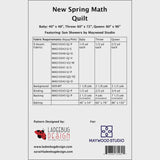 New Spring Math Quilt Pattern LADM0053 from Ladeebug Design