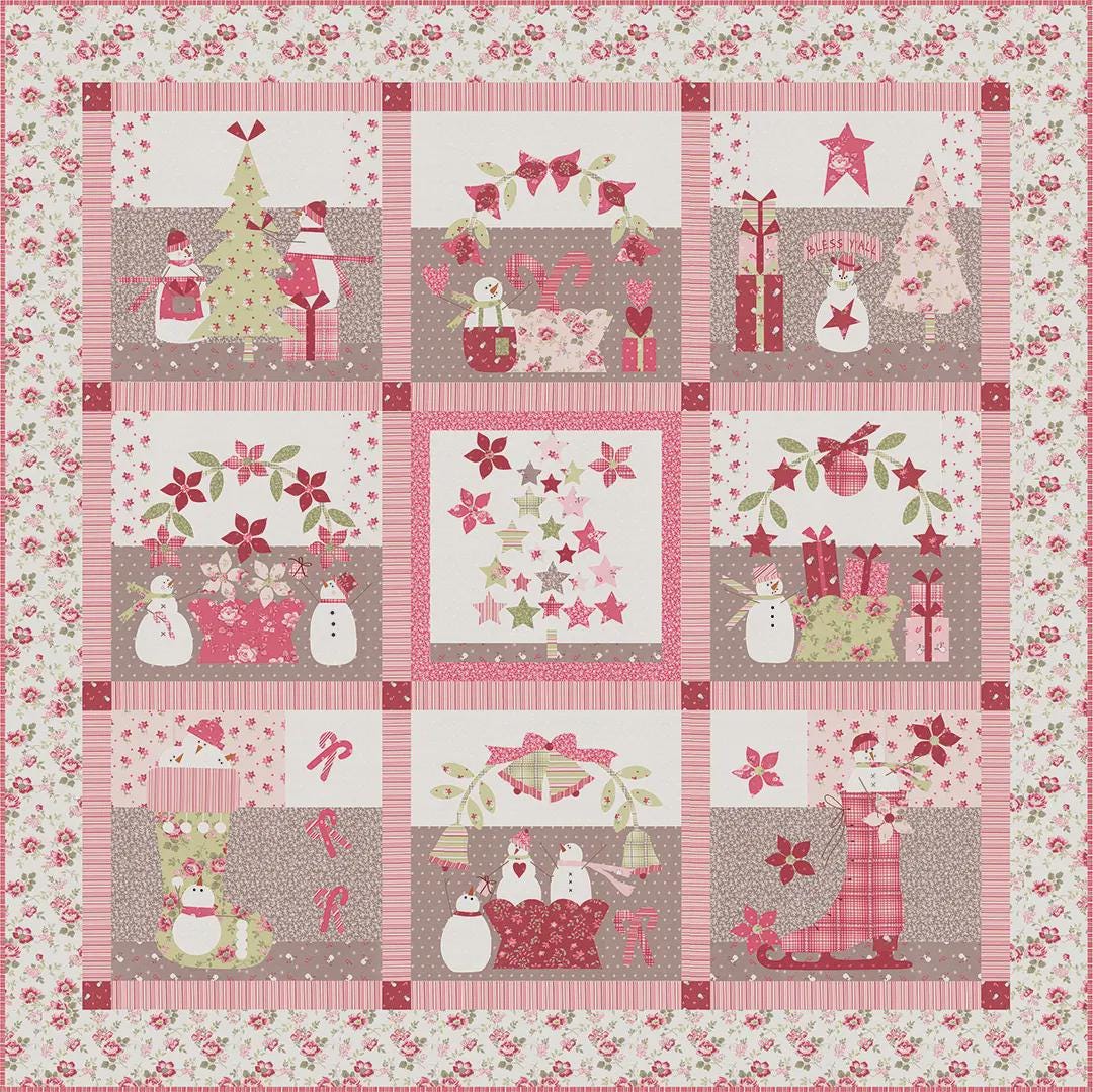 Sweet Christmas Quilt Pattern BHD2204 by Bunny Hill Designs Printed Pattern Only
