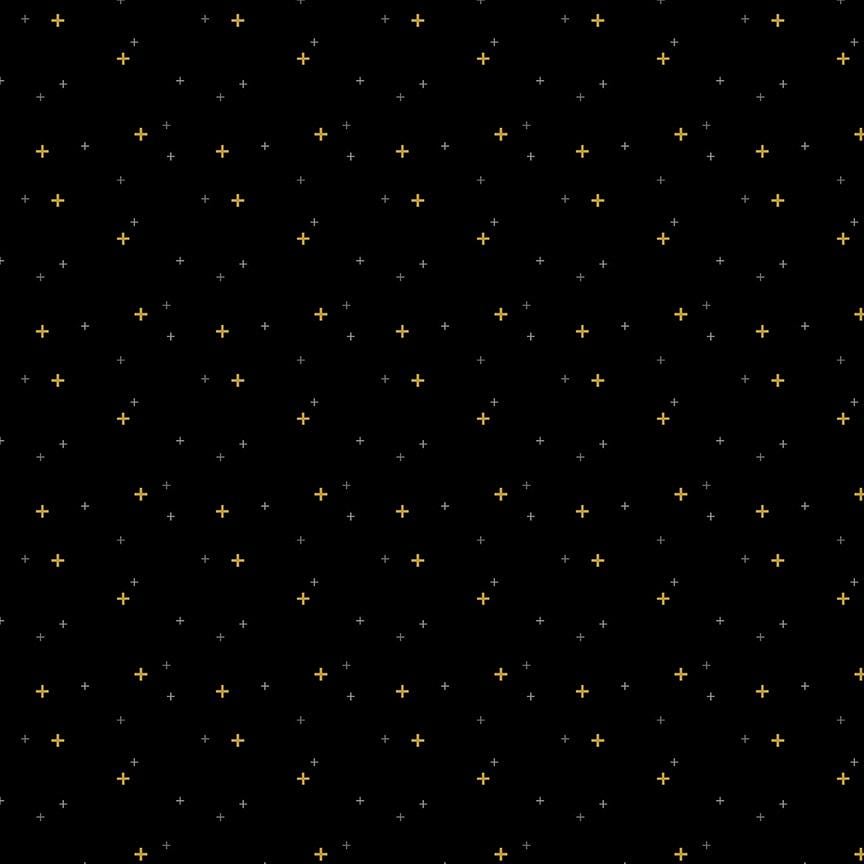 Riley Blake Sparkler Black Yardage by Melissa Mortenson for Riley Blake Designs SC650-BLACK Sold in 1/2 yard increments
