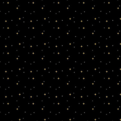 Riley Blake Sparkler Black Yardage by Melissa Mortenson for Riley Blake Designs SC650-BLACK Sold in 1/2 yard increments