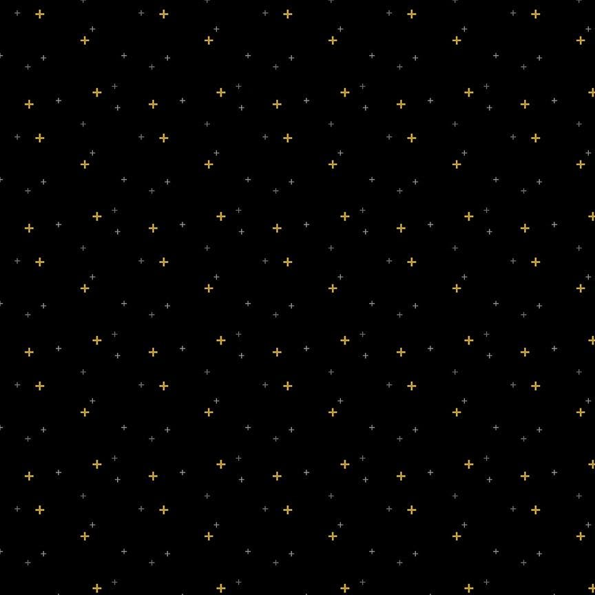 Riley Blake Sparkler Black Yardage by Melissa Mortenson for Riley Blake Designs SC650-BLACK Sold in 1/2 yard increments