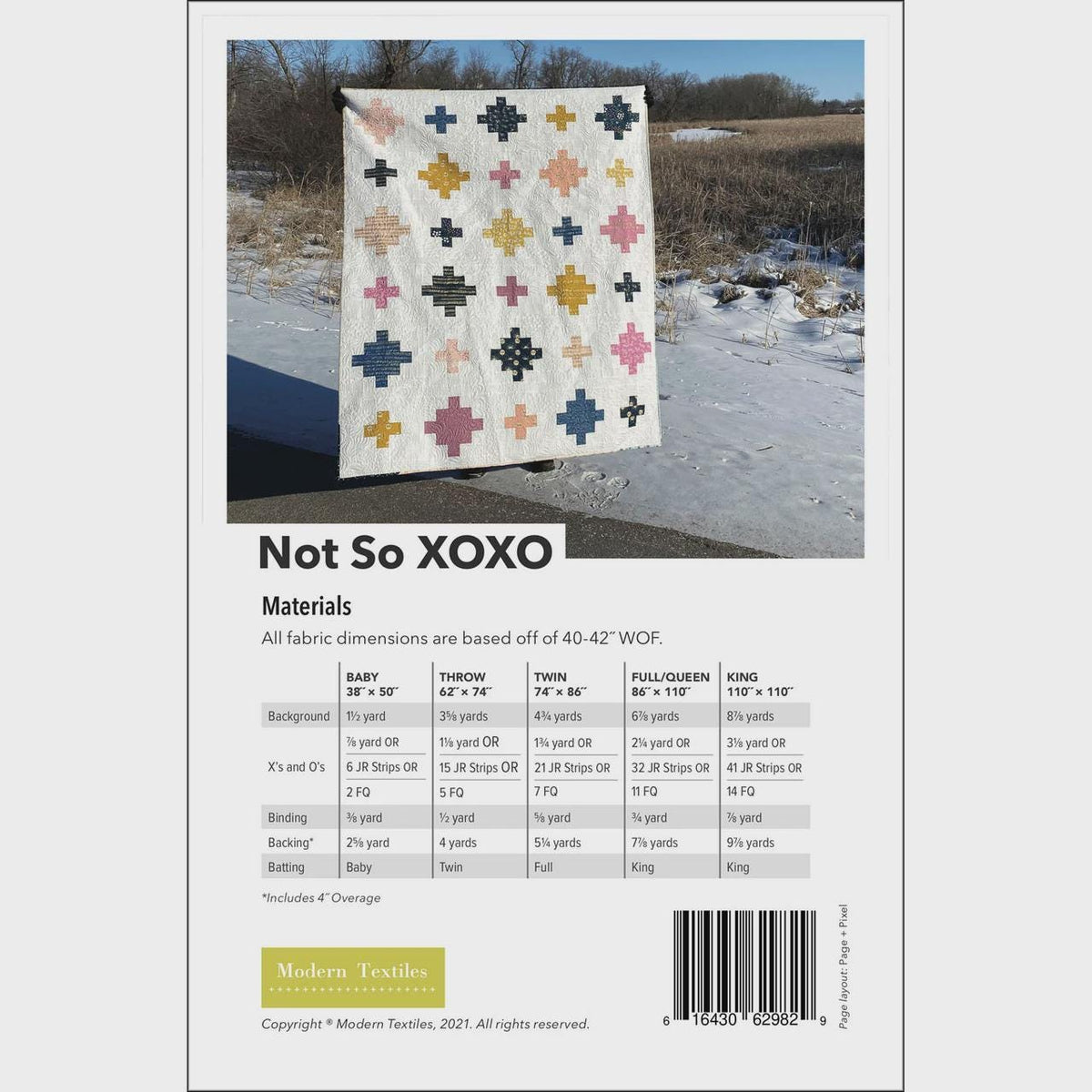 Not So XOXO by Katie Hanson for Modern Textiles MODMT9829
