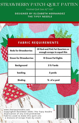 Strawberry Patch Quilt Pattern TTN-129 By Elizabeth Hernandez for The Tipsy Needle