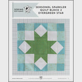Seasonal Sparkler Printed Quilt Pattern by Melissa Mortenson of Polka Dot Chair finished size is 72" x 72"