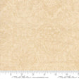The image is a fabric with a repeating pattern of cherubs and flowers, with a ruler for scale.