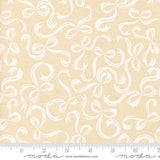 a repeating pattern of white bows on a beige background.