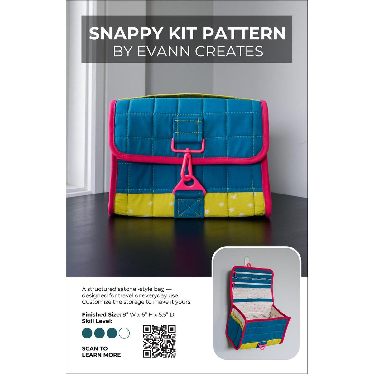 Snappy Kit pattern by Evann Creates this is a pattern only EVC2