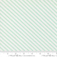 The image is a fabric with a diagonal striped pattern in shades of green and white.
