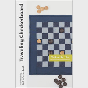 Traveling Checkerboard Pattern MODMT01 by Katie Hanson for Modern Textiles - Size: 19” x 19"