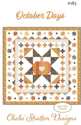 October Days Quilt Pattern CSD 183 by Chelsi Stratton Designs 52.5" x 52.5" Paper Pattern Only