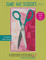 Sadie the Scissors Quilt Pattern by Everyday Stitches ES-548-SCI Printed Pattern Only 16" x 29"