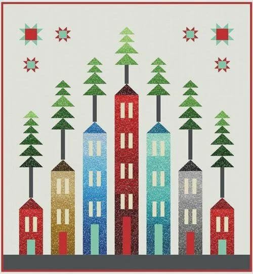 Holiday Homes Quilt Pattern - by Susan Claire of Gourmet Quilter GQHHOM Printed Pattern Only