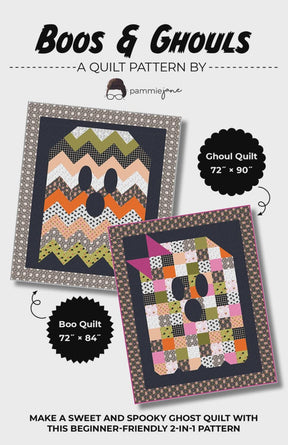 Boos & Ghouls quilt Pattern PJ-317 2 sizes