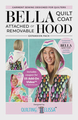 Bella Quilt Coat HOOD - Attached or Removable - FPP Expansion Pack (for Bella Quilted Coat) PBA QE105 Sewing Pattern by Annie