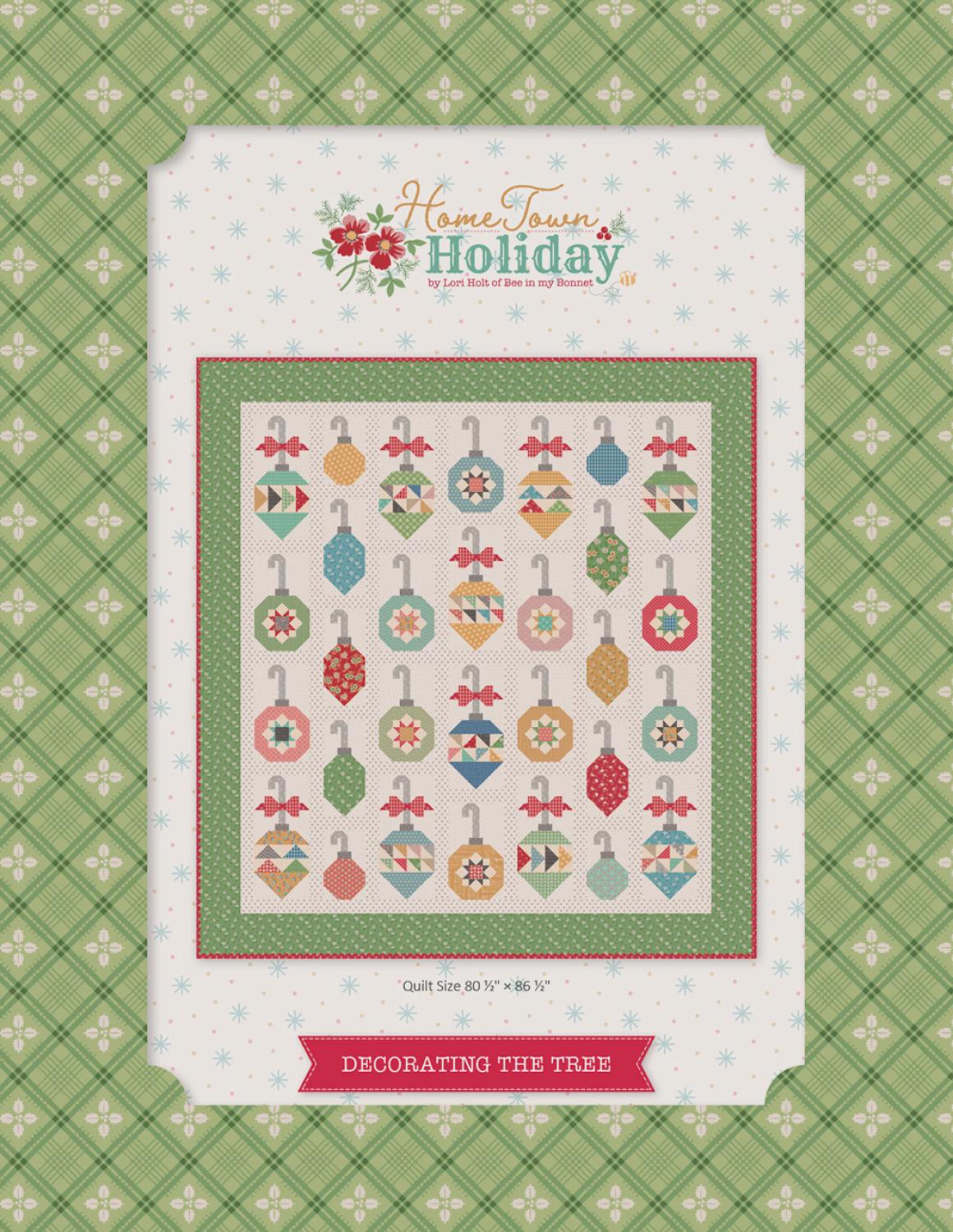 Decorating the Tree - Home Town Holiday Pattern P120-Decorating by Lori Holt of Bee in my Bonnet