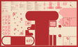 The image is a detailed technical diagram or instruction manual, likely for a sewing machine or other crafting equipment. It contains various components and parts, such as a red circle, a pink heart, and other floral designs, as well as text and labels providing information about the equipment. The diagram appears to be a comprehensive guide or instruction manual for the use of the equipment.