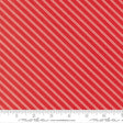 a red fabric with white diagonal stripes.