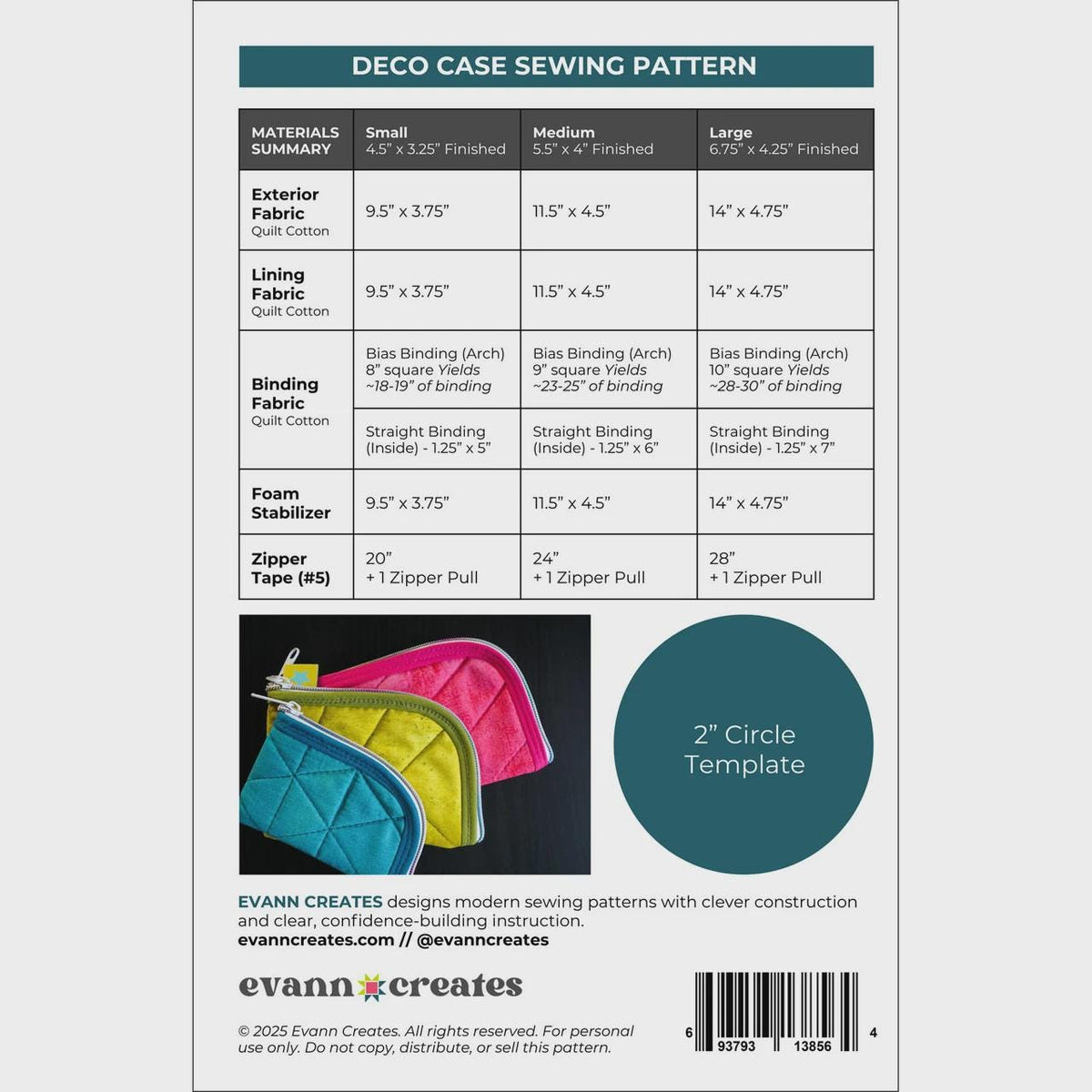 Deco Case pattern by Evann Creates this is a pattern only EVC1