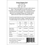 Simply Elegant Quilt Pattern by Pleasant Valley Creations PVC4314 Multiple Sizes