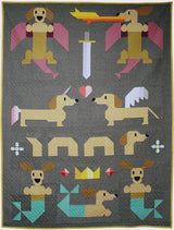 Mythical Wieners Quilt Pattern- AEMW0525-by Art East Quilting CO Printed Pattern Only